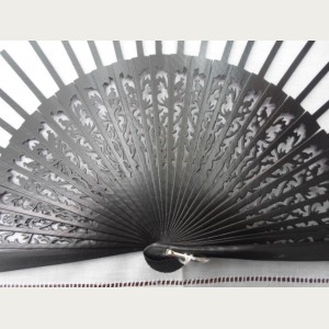 VARILLAJE ABANICO MADERA NEGRO N&ordm; 5. REF.111