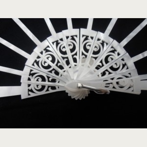 VARILLAJE ABANICO NACAR BLANCO N&ordm; 4. REF.115