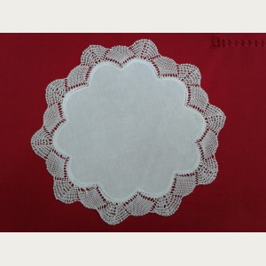 TAPETE REDONDO ENCAJE BOLILLO N&ordm; 1. REF.305