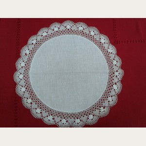 TAPETE REDONDO ENCAJE BOLILLO N&ordm; 3. REF.307