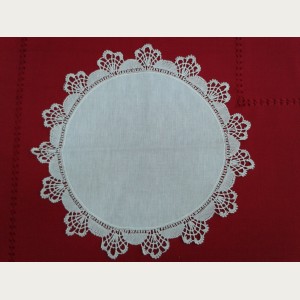 TAPETE REDONDO ENCAJE BOLILLO N&ordm; 5. REF.309