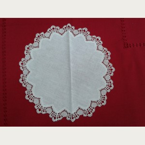 TAPETE REDONDO ENCAJE BOLILLO N&ordm; 7. REF.311