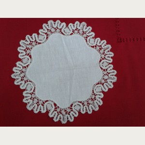 TAPETE REDONDO ENCAJE BOLILLO N&ordm; 9. REF.313