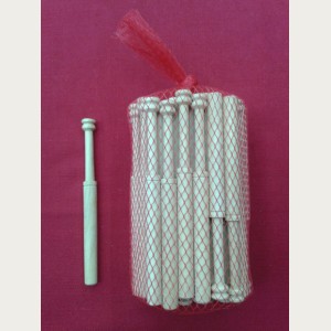 BOLILLOS DELGADOS MADERA 12 CM(BOLSA 50 UDS). REF.43