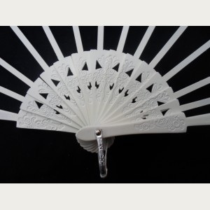 VARILLAJE ABANICO MADERA BLANCO N&ordm; 4. REF.415